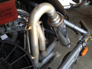 Muffler installed
